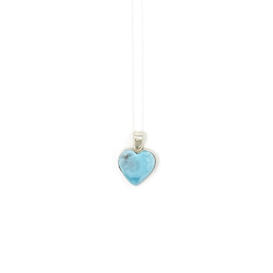 Larimar Heart Pendant