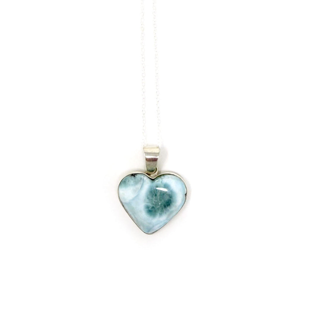 Larimar Heart Pendant