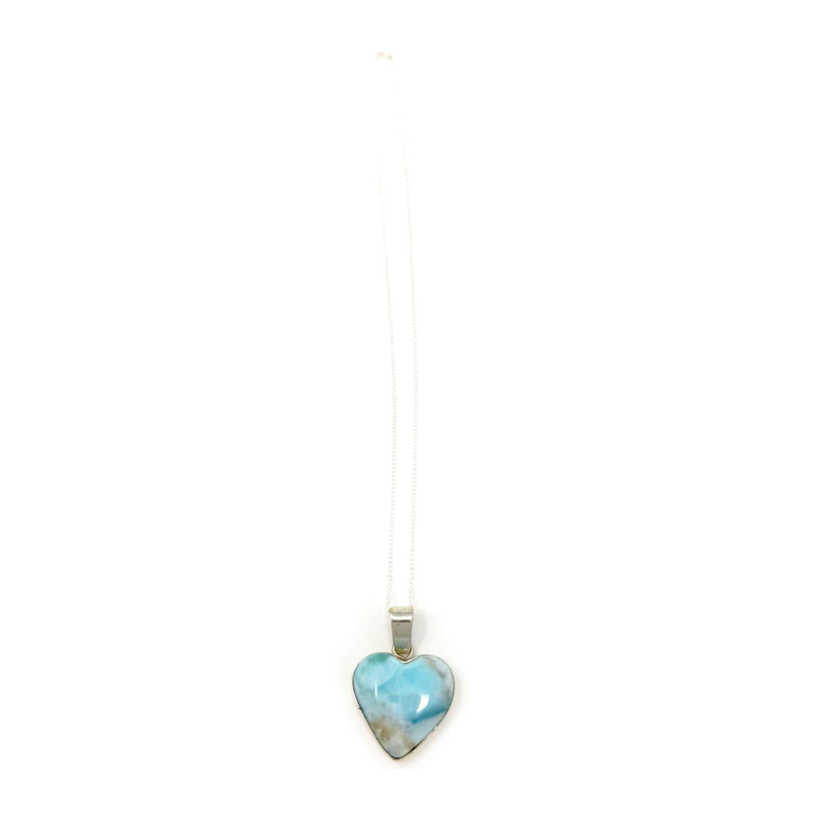 Larimar Heart Pendant - One of a Kind