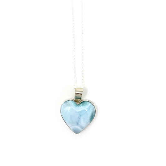 Larimar Heart Pendant