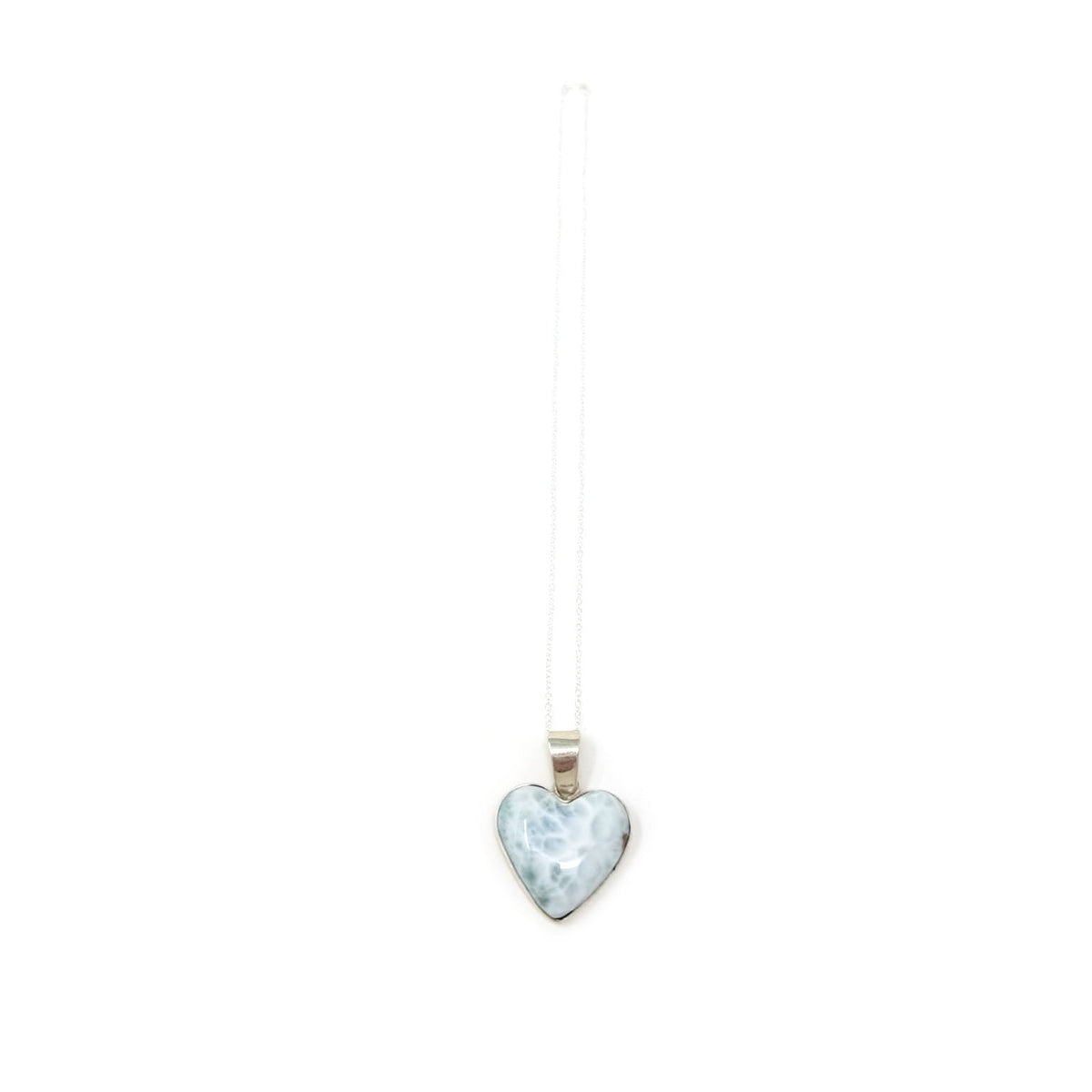 Larimar Heart Pendant - One of a Kind