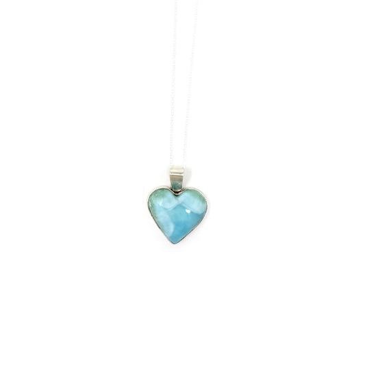 Larimar Heart Pendant