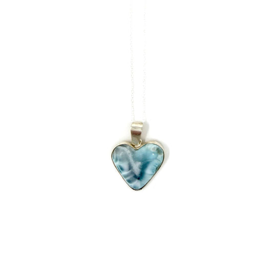 Larimar Heart Pendant