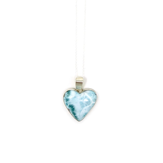 Larimar Heart Pendant