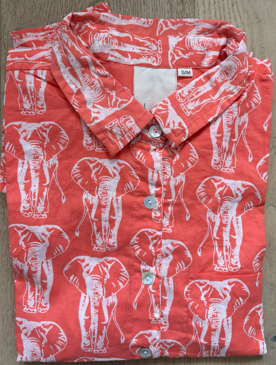 Good Boyfriend Shirt - Elephants Melon