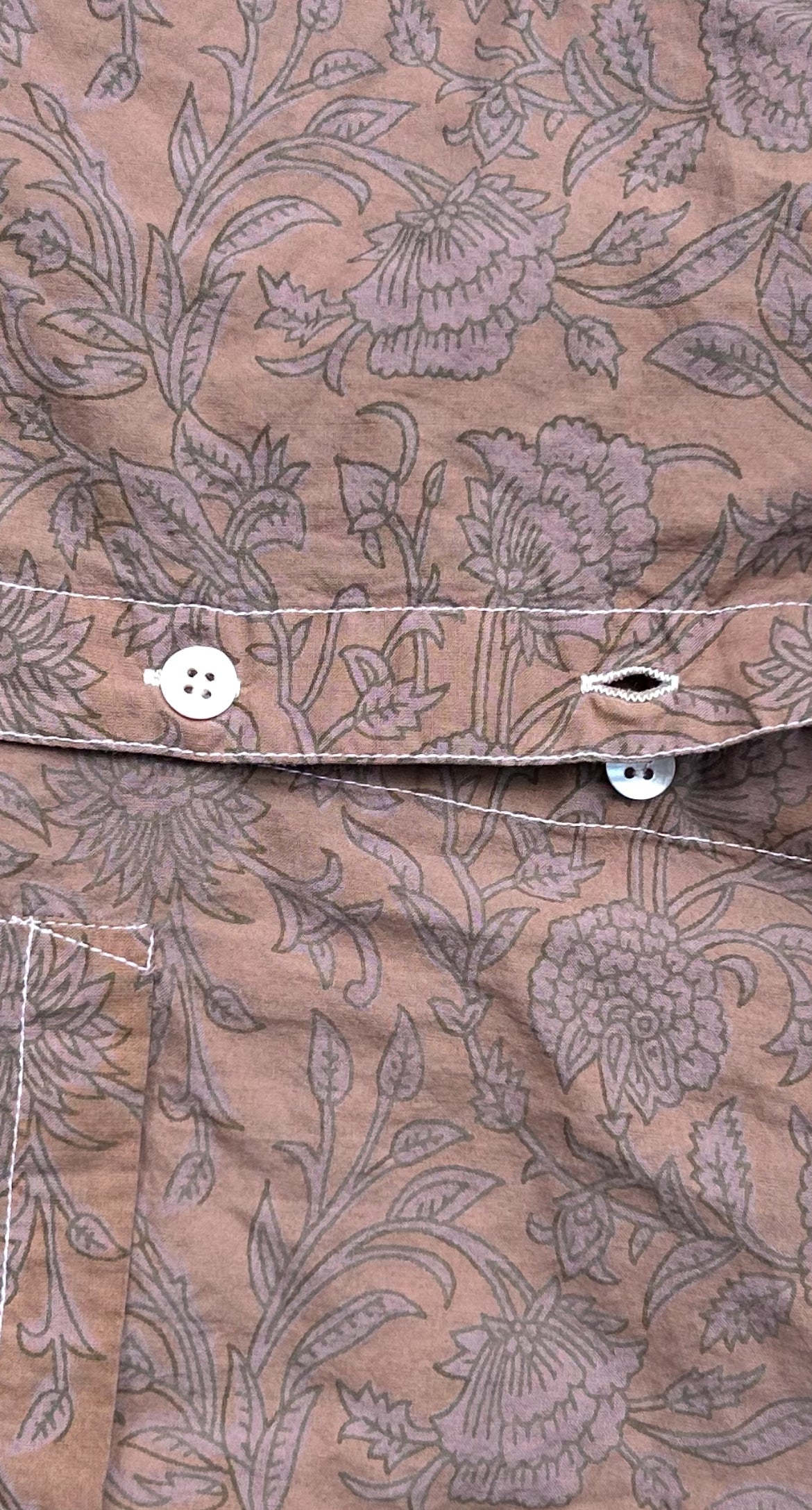 Good Boyfriend Shirt - Floral Escape Dark Chocolate Overdye
