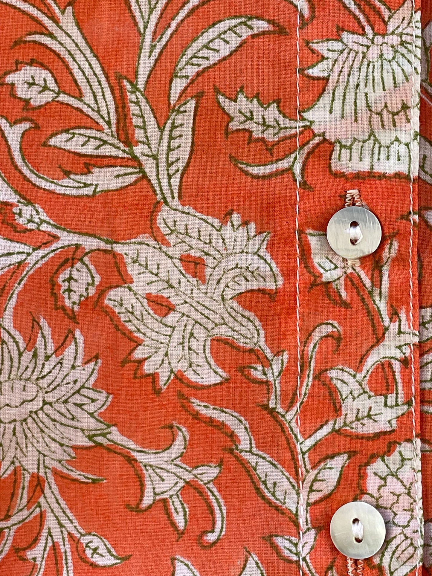 Good Boyfriend Shirt - Floral Escape Papaya and Olive