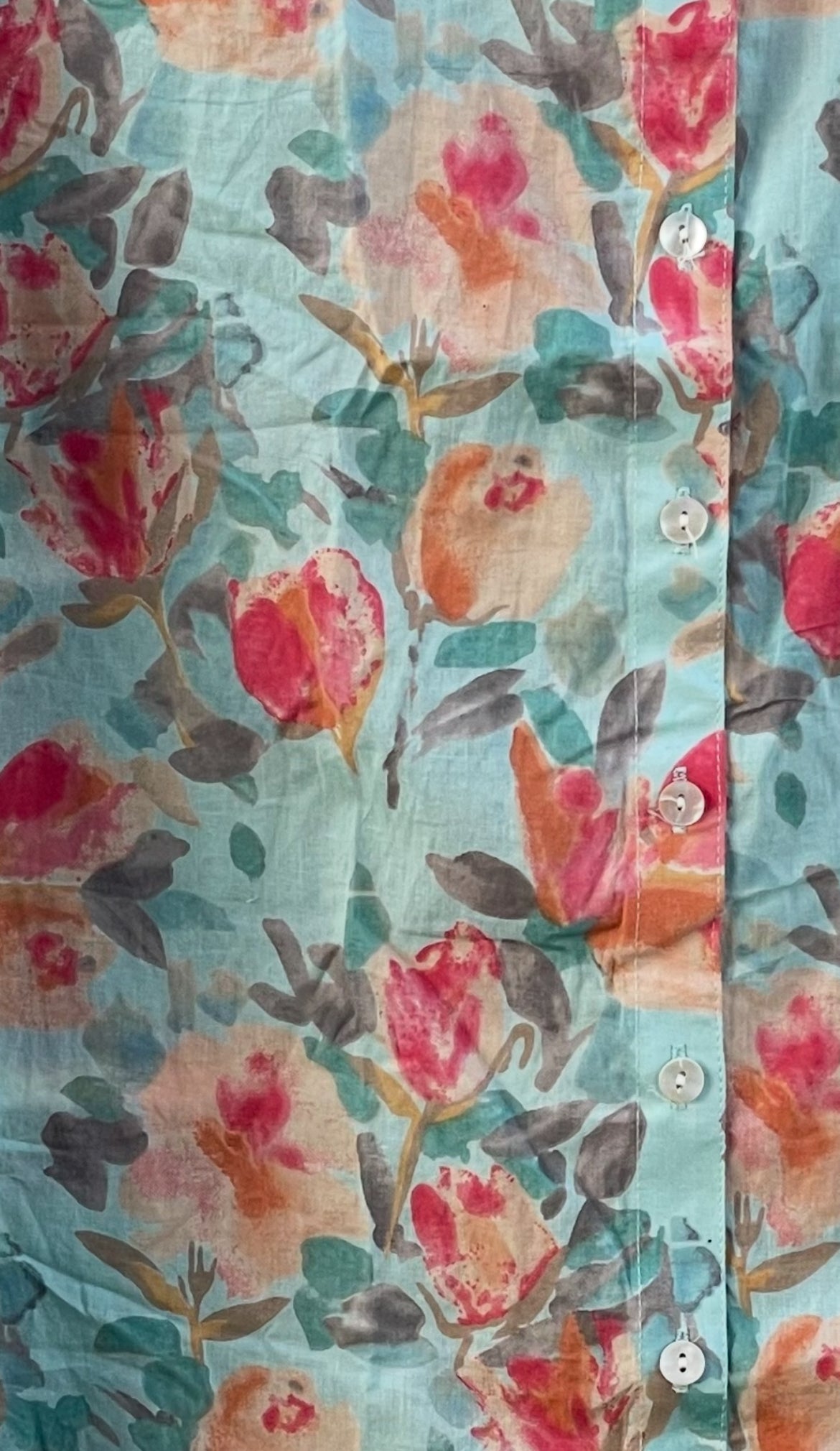 Good Boyfriend Shirt - Watercolor Floral Glacier Blue