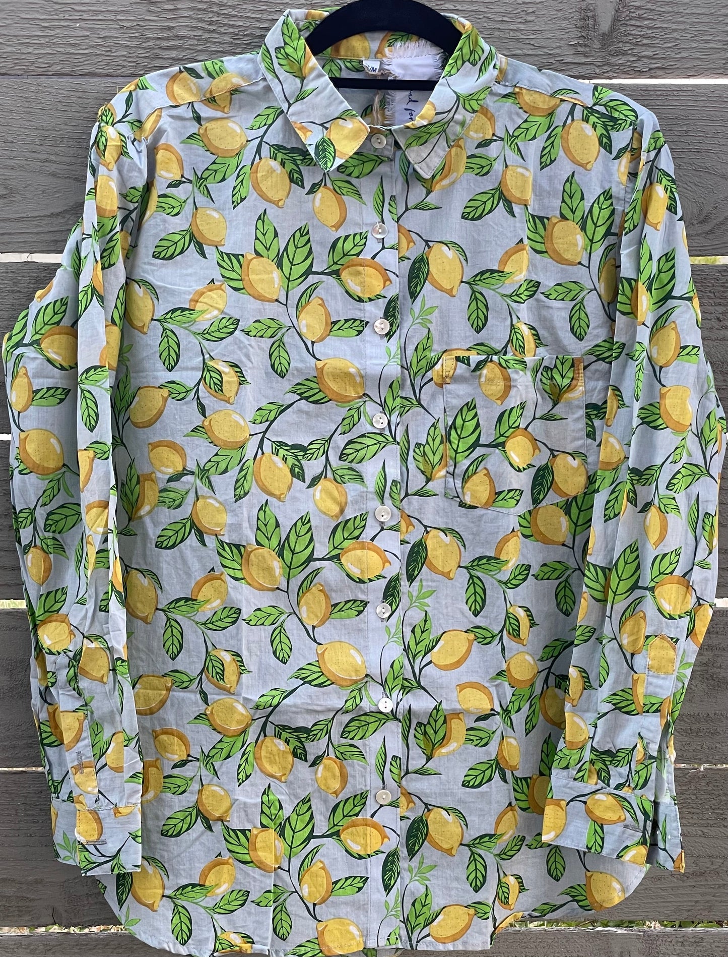 Good Boyfriend Shirt - Lemons Light Blue