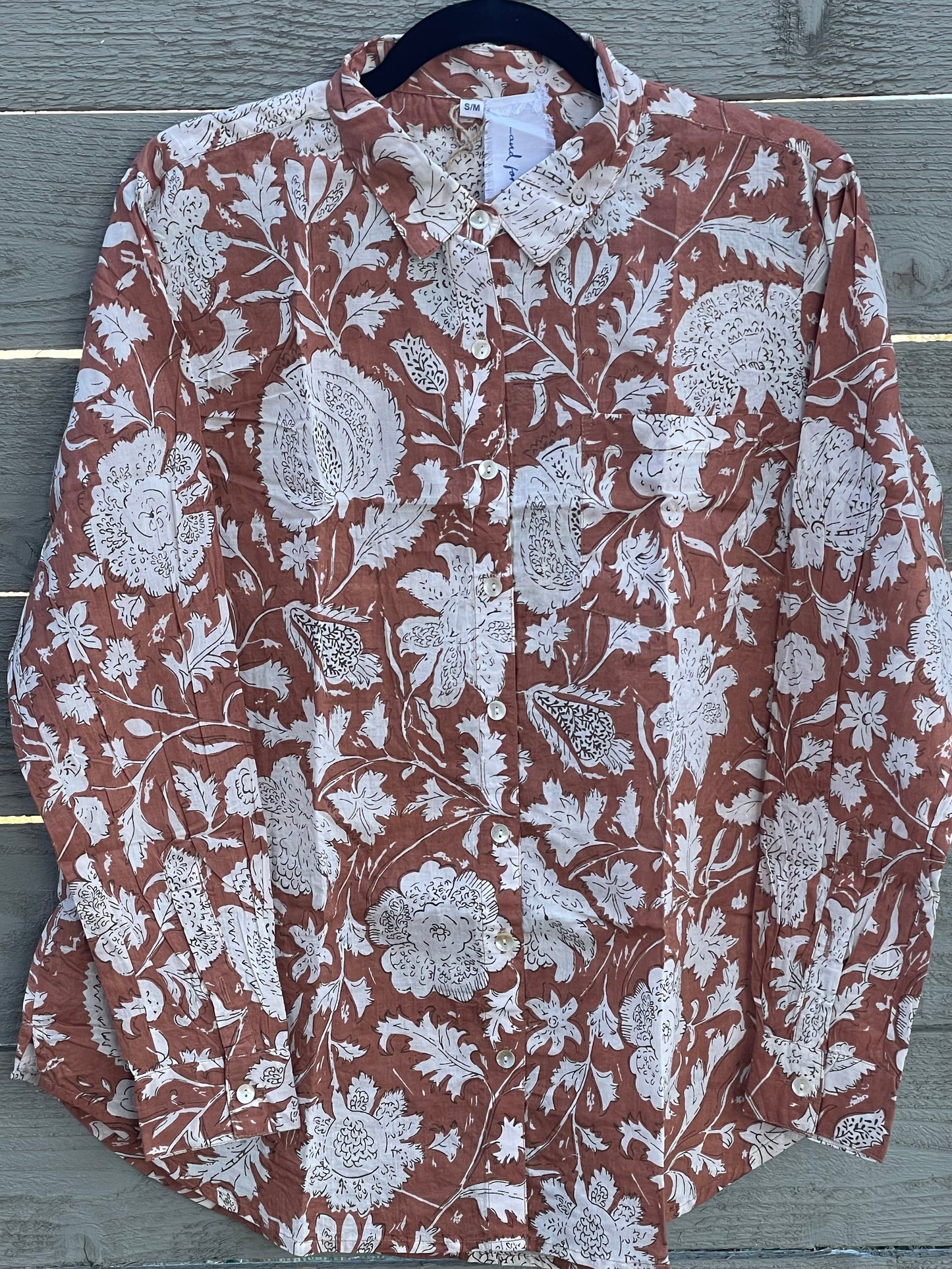Good Boyfriend Shirt - Sugar Hill Floral Cocoa
