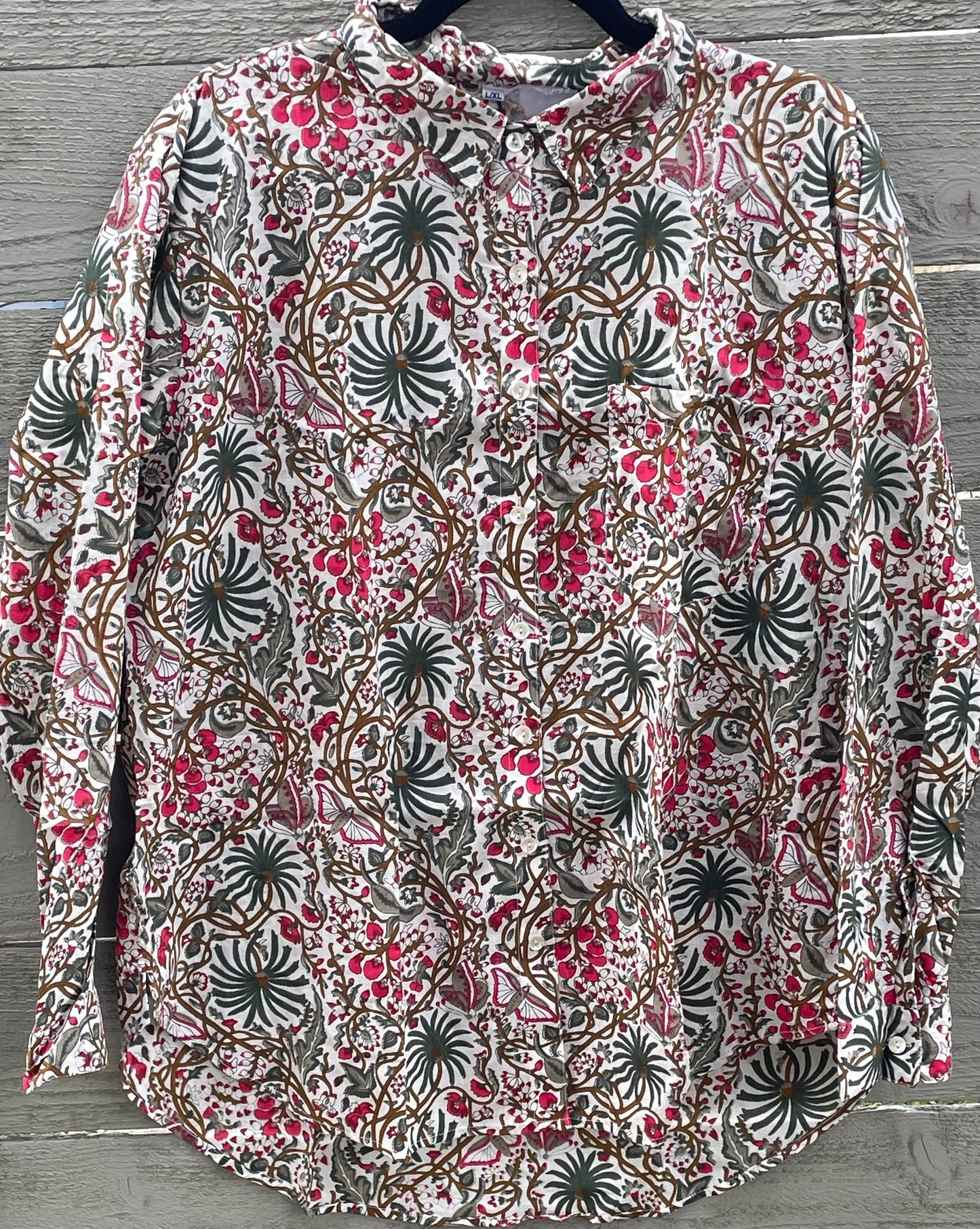 Good Boyfriend Shirt - Monarch Botanical Ecru