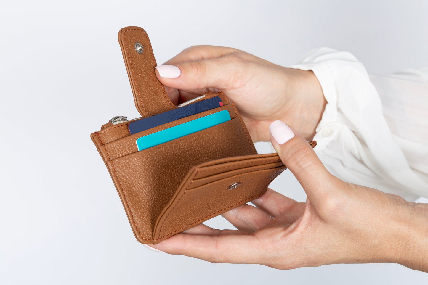 Georgie Leather Card Case - 5 Color Options