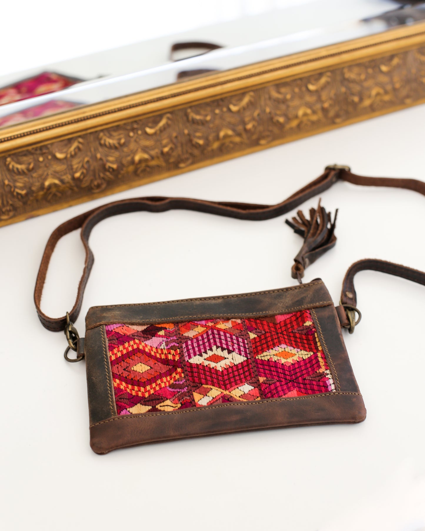 Mini Chocolate Huipil Crossbody