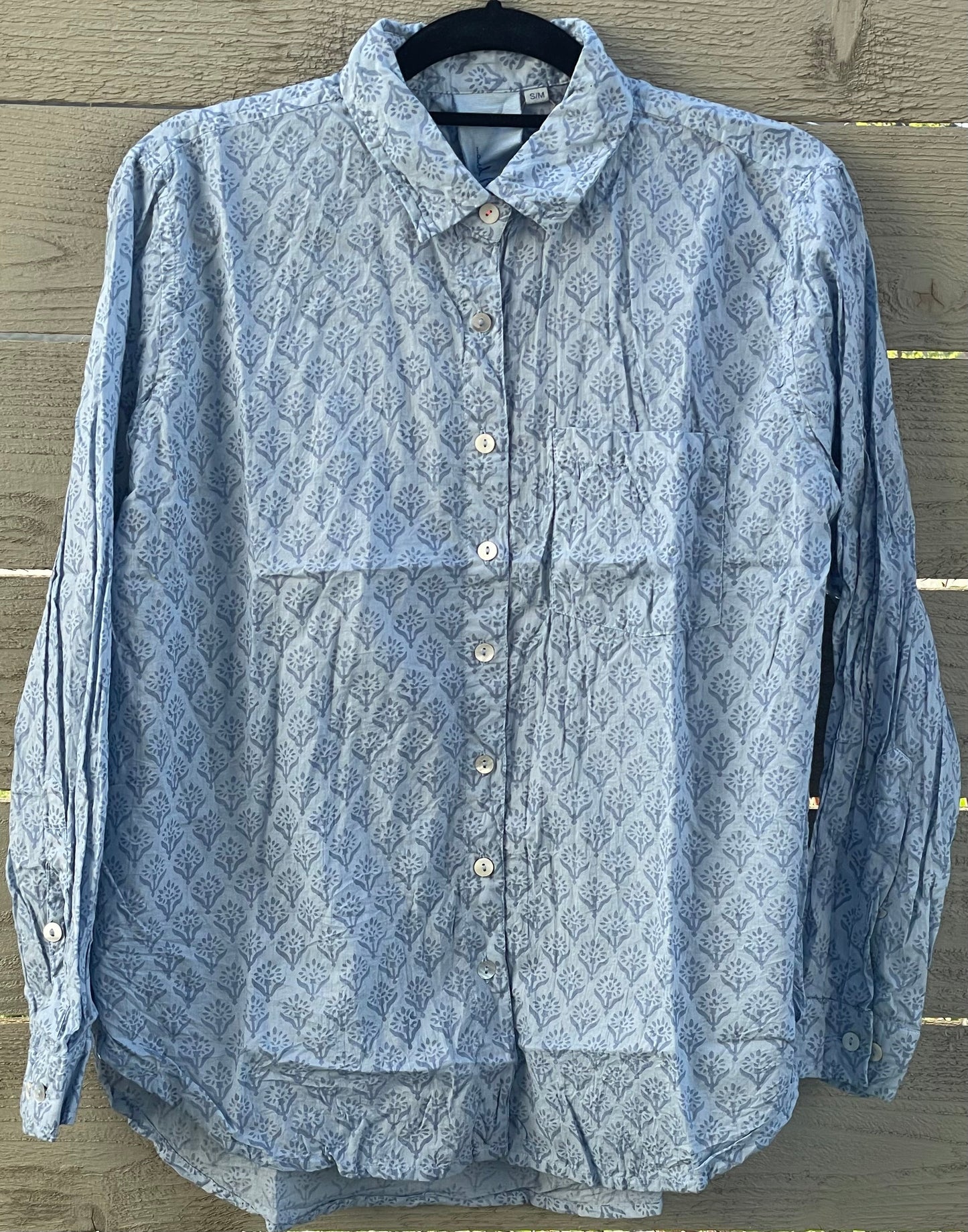Good Boyfriend Shirt - Sunflower Overdye Cornflower Blue