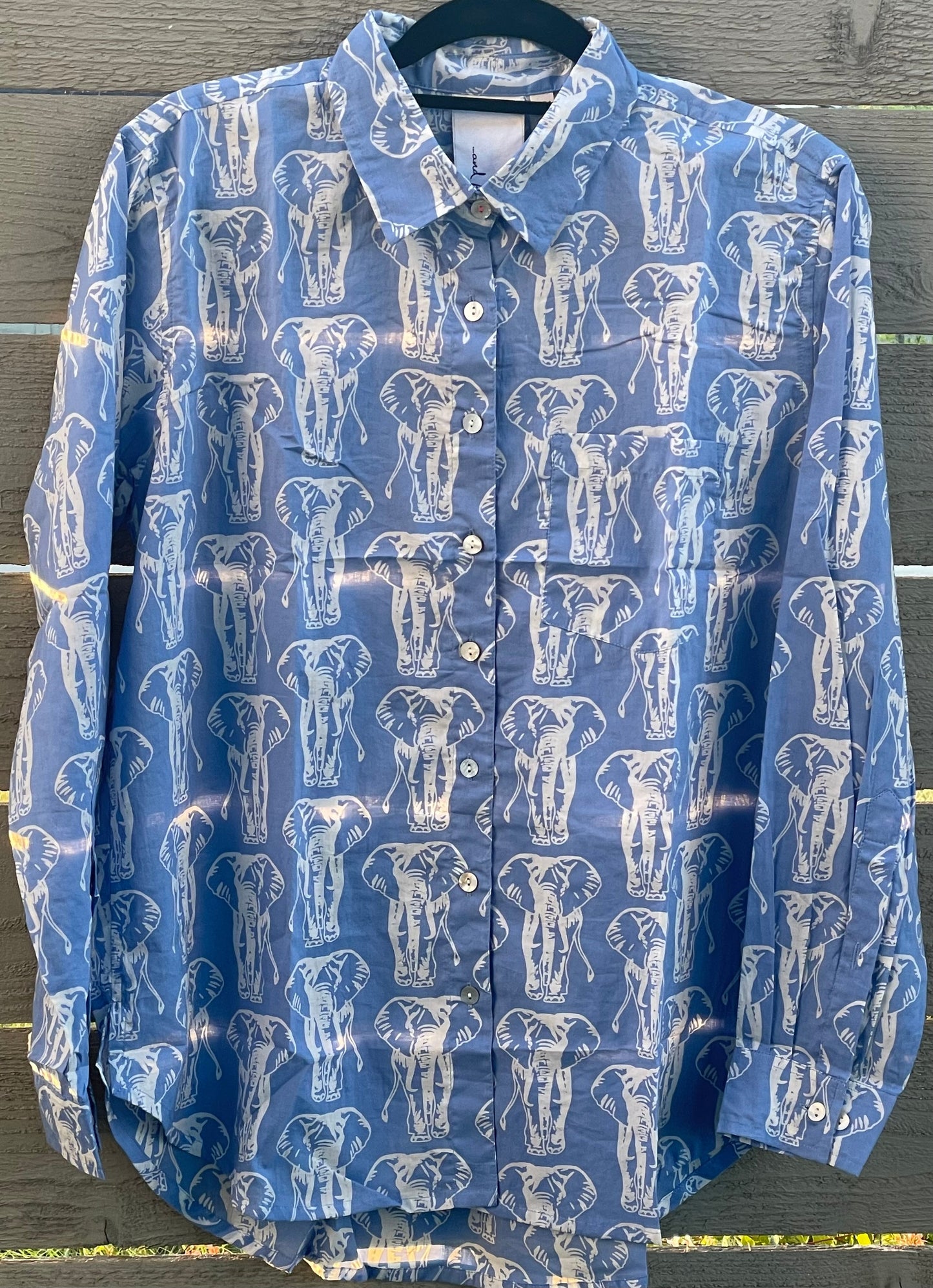 Good Boyfriend Shirt - Elephants Bluebird