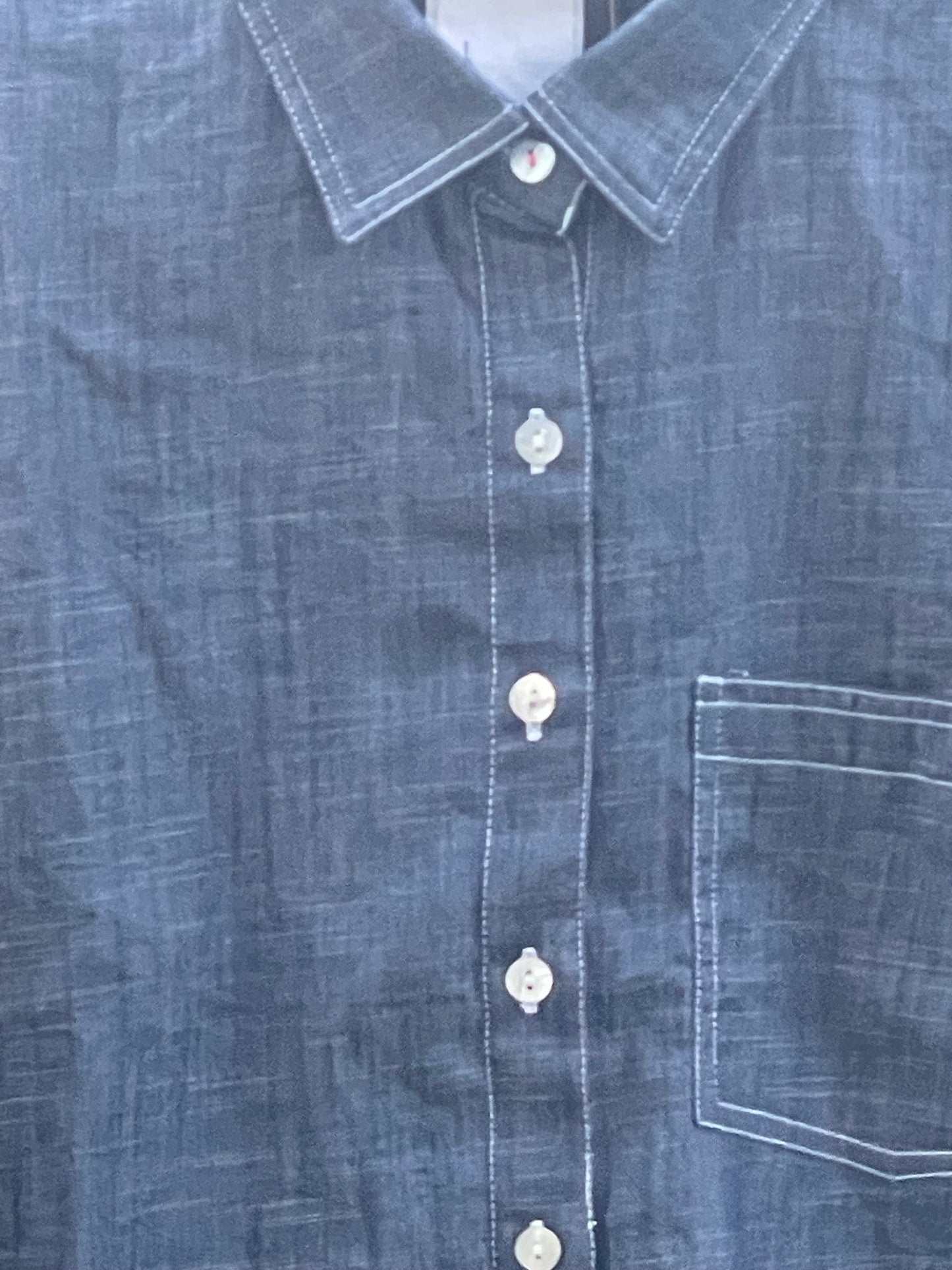 Good Boyfriend Shirt - Chambray Dark Denim Wash