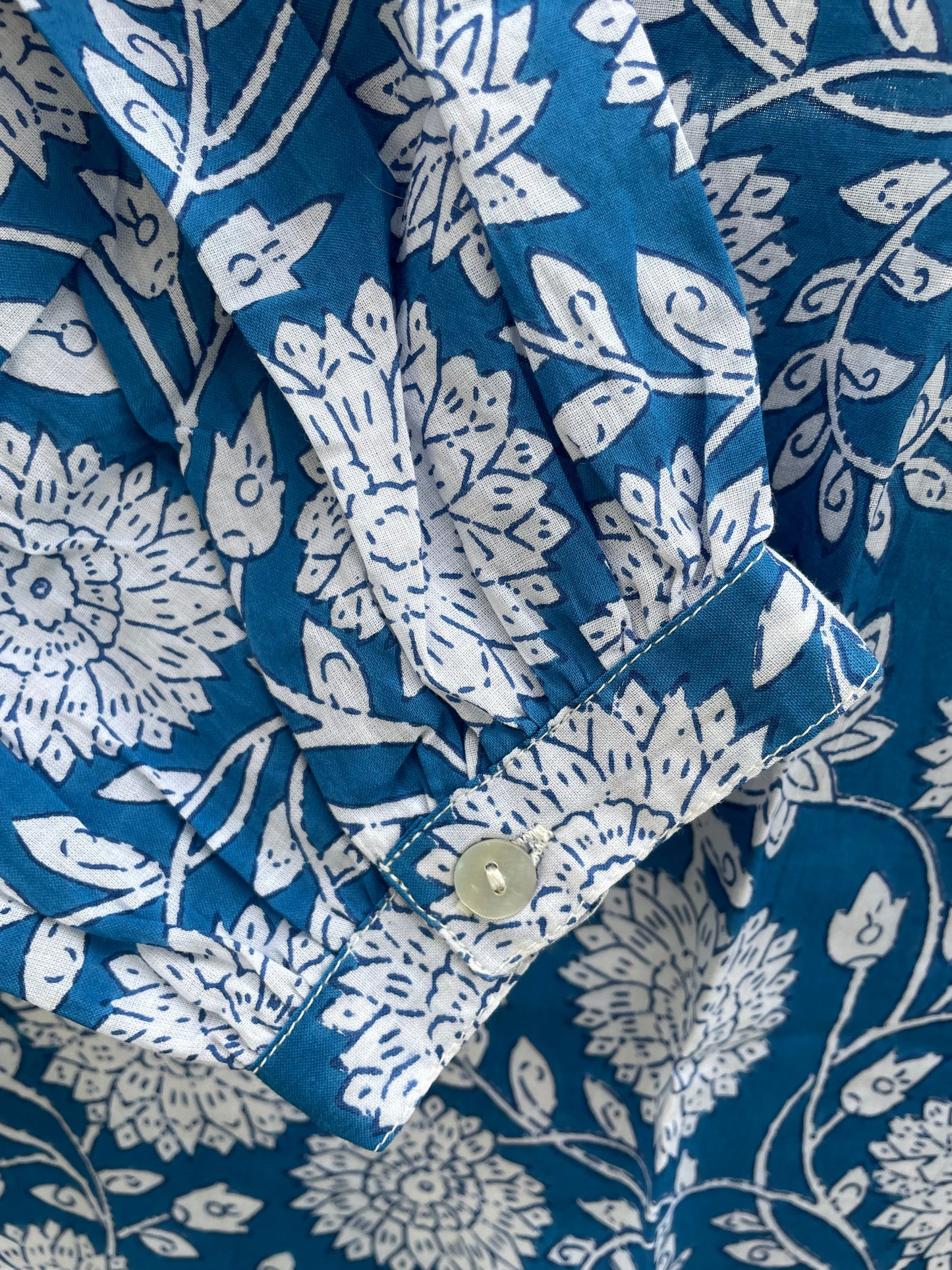 Good Boyfriend ShirtDress - Hydrangea Beauty Cobalt