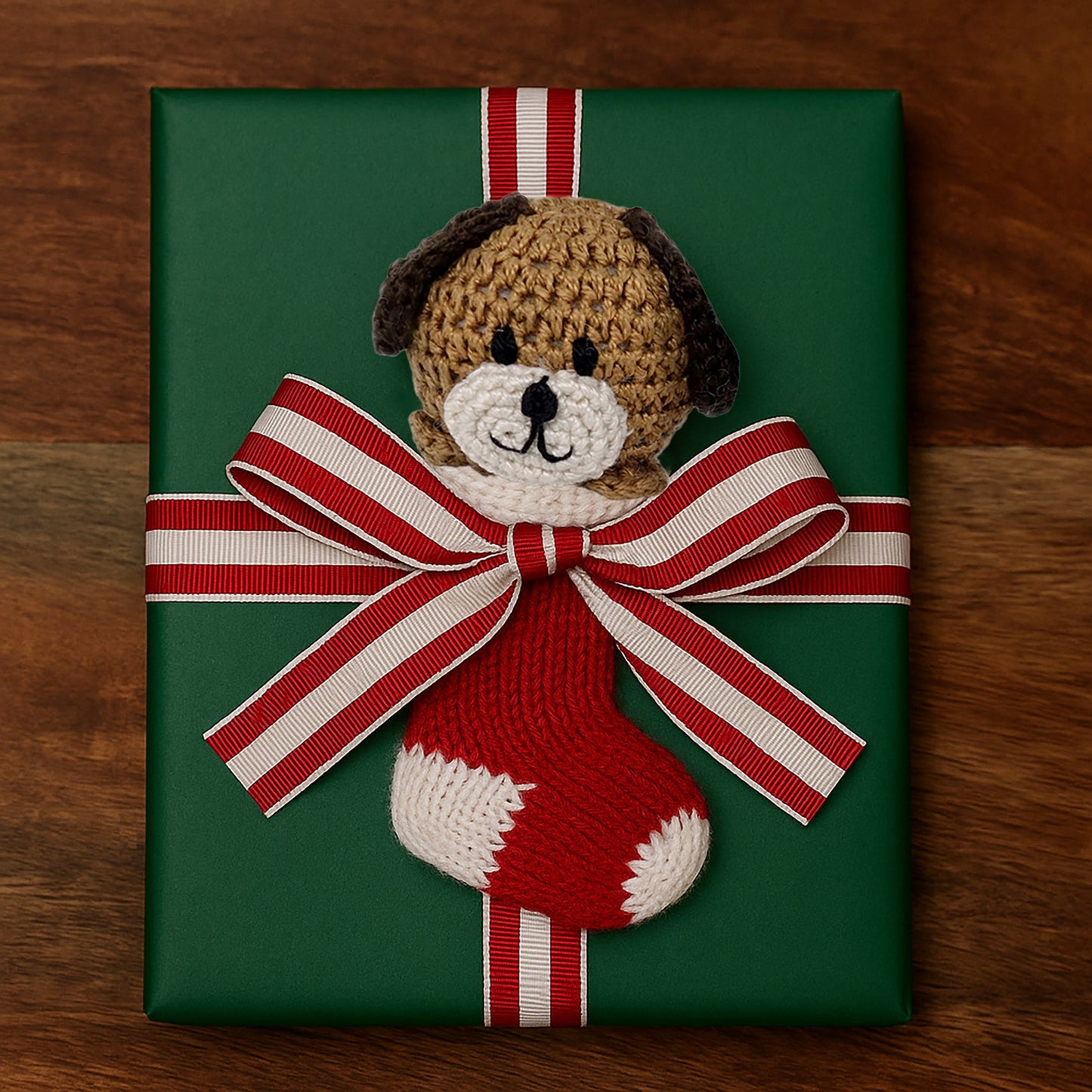 Crochet Puppy and Kitten Ornaments- set of 2