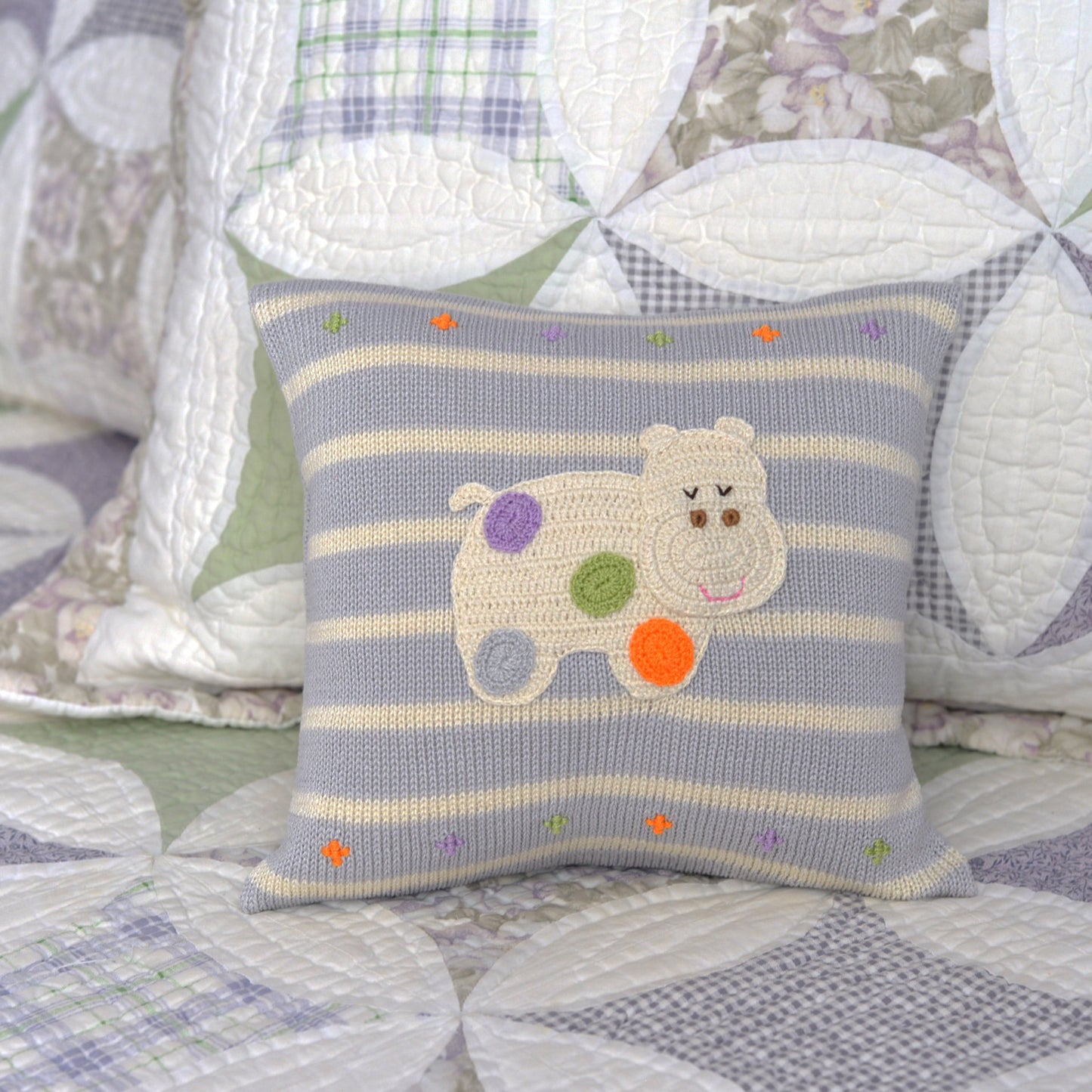 Hippo 10" Pillow