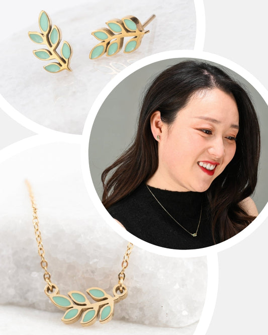 Rowen Leaf Jewelry Set