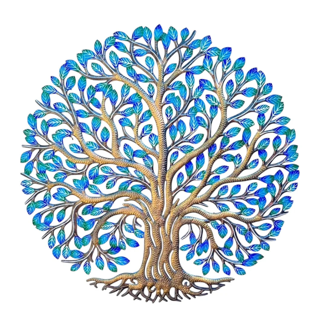Large Bronze Blue Leaf Tree