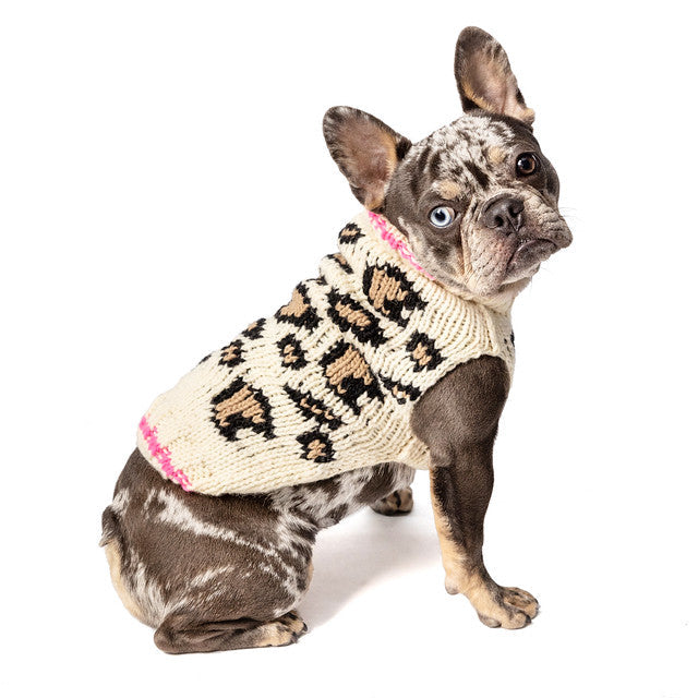 Leopard Print Dog Sweater