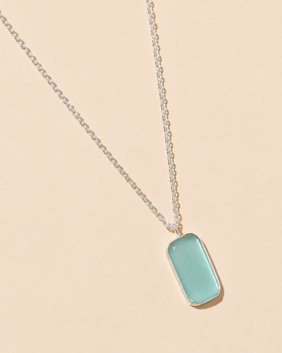 Chalcedony Pendant Necklace