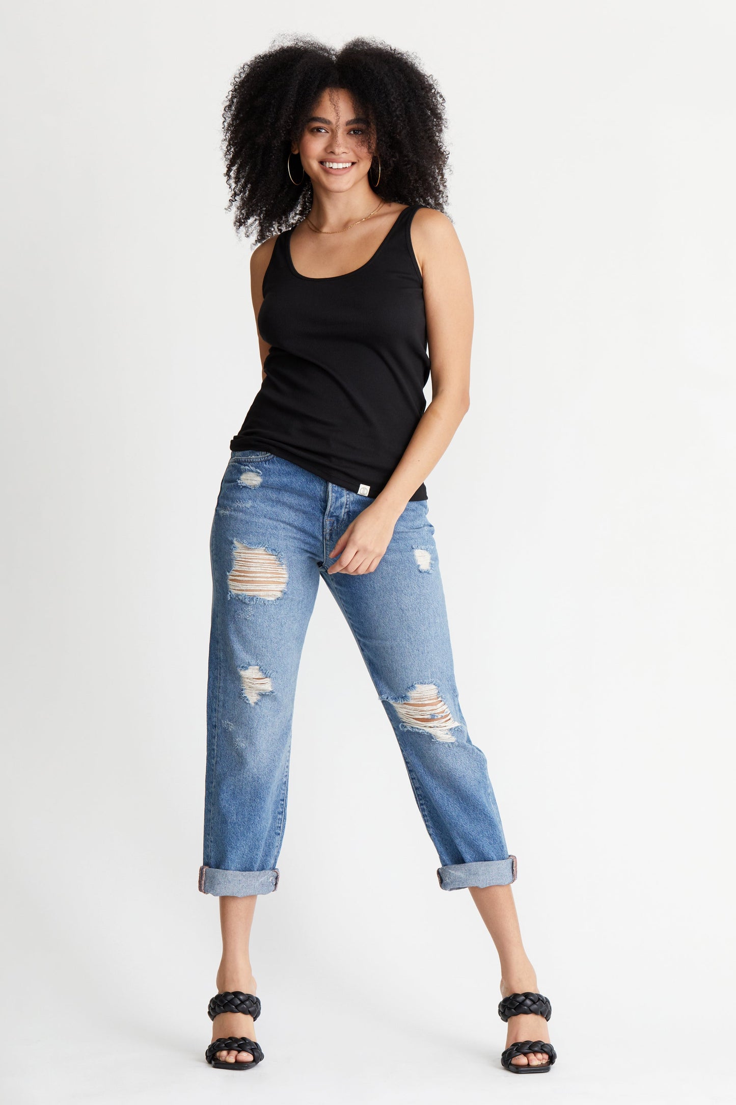 Pima Rib Knit L&L Tank - FINAL SALE