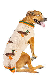 Lucky Duck Dog Sweater