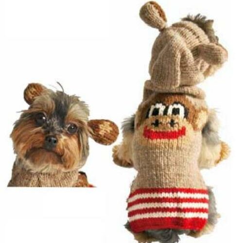Monkey Hoodie Dog Sweater