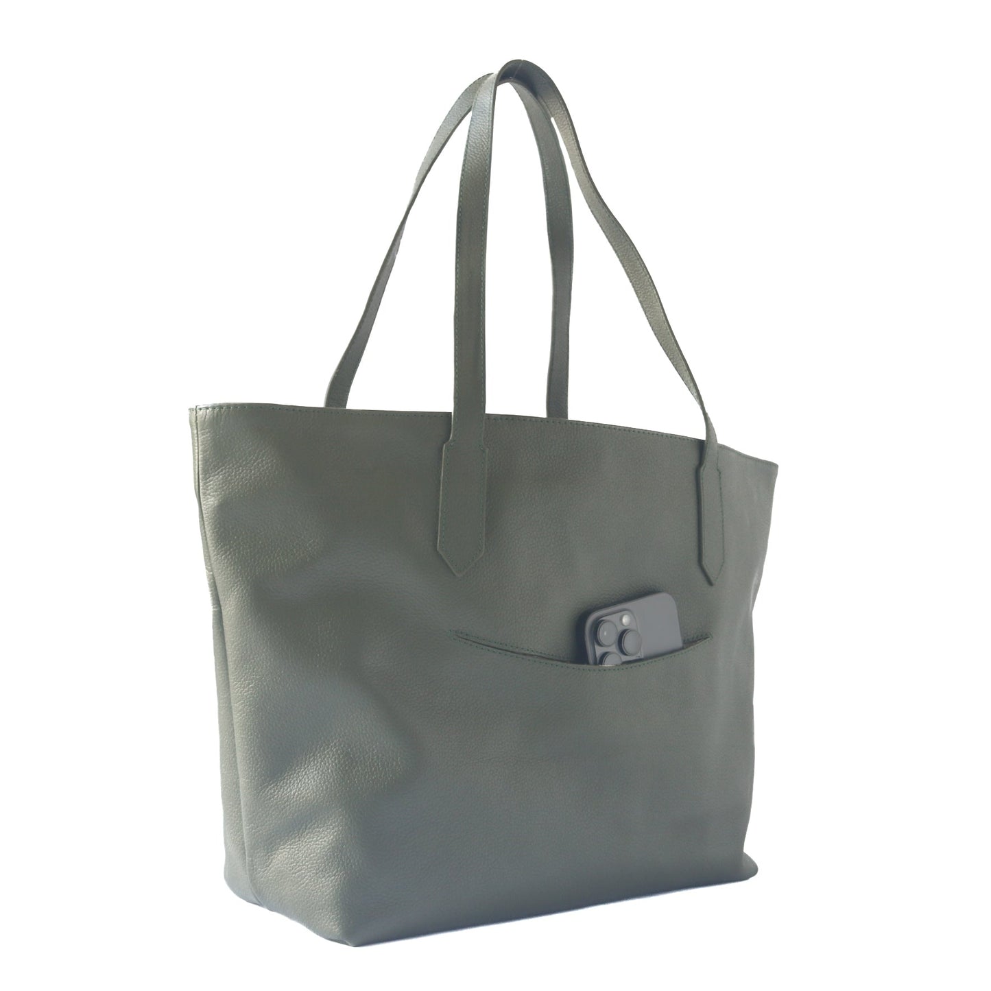 Martina Leather Tote - 5 Color Options