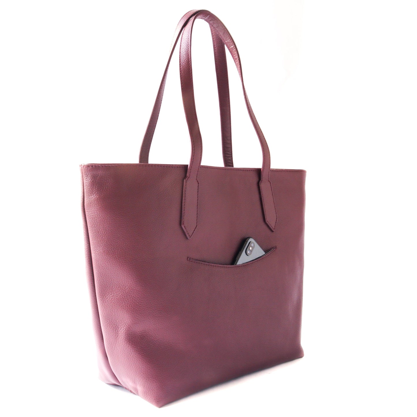 Martina Leather Tote - 5 Color Options