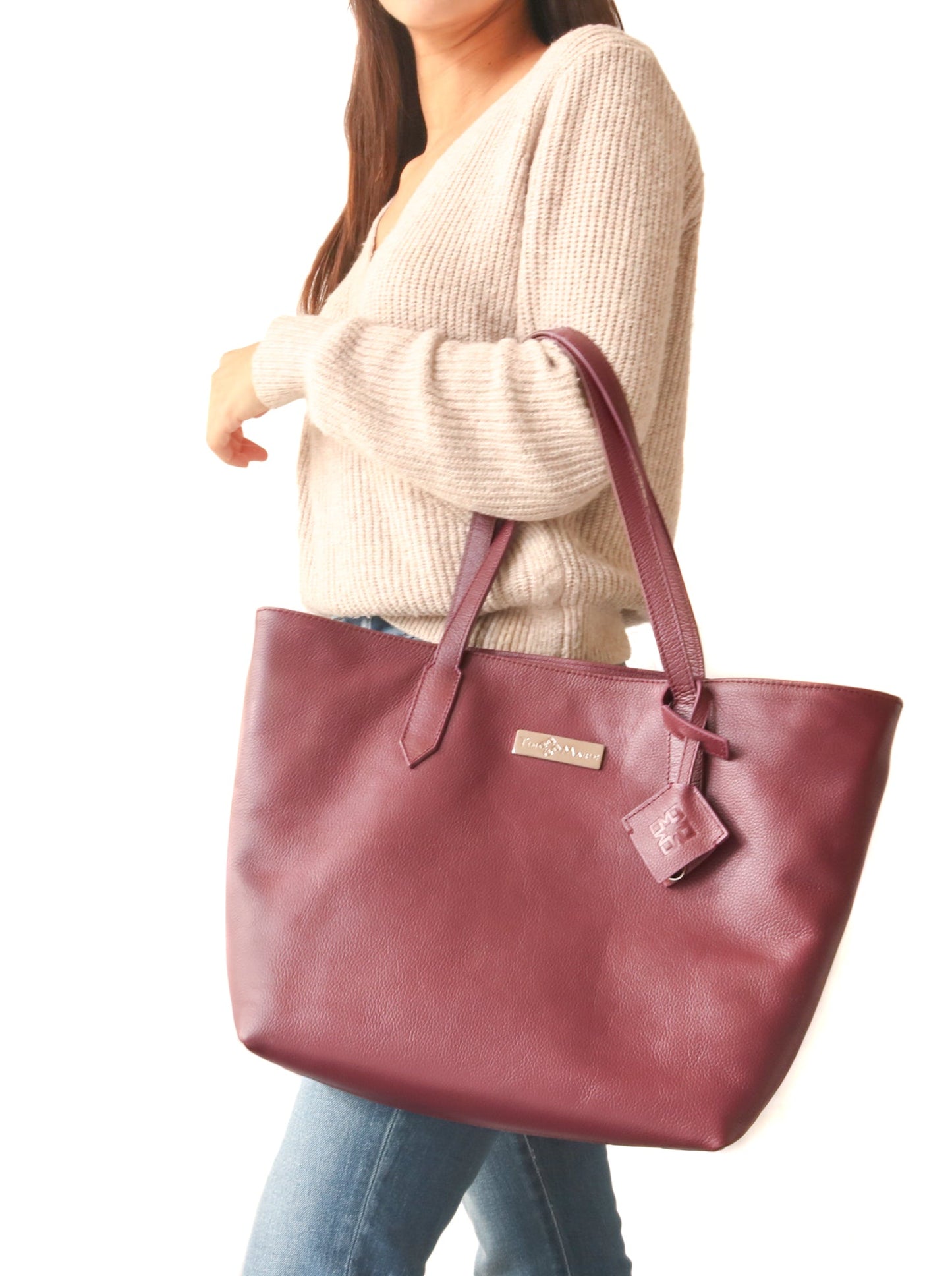 Martina Leather Tote - 5 Color Options