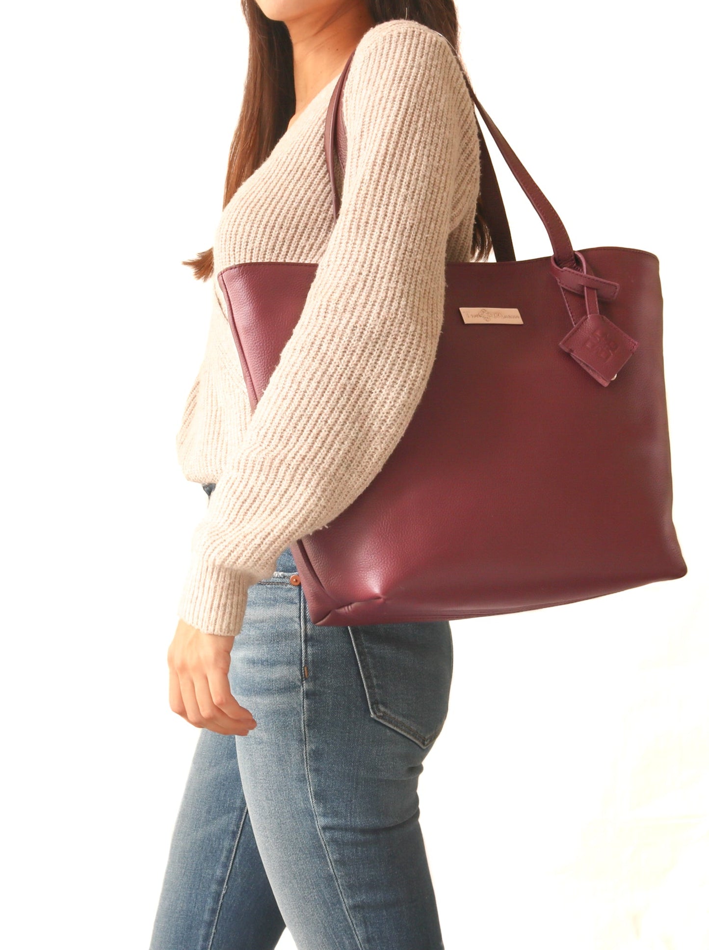 Martina Leather Tote - 5 Color Options
