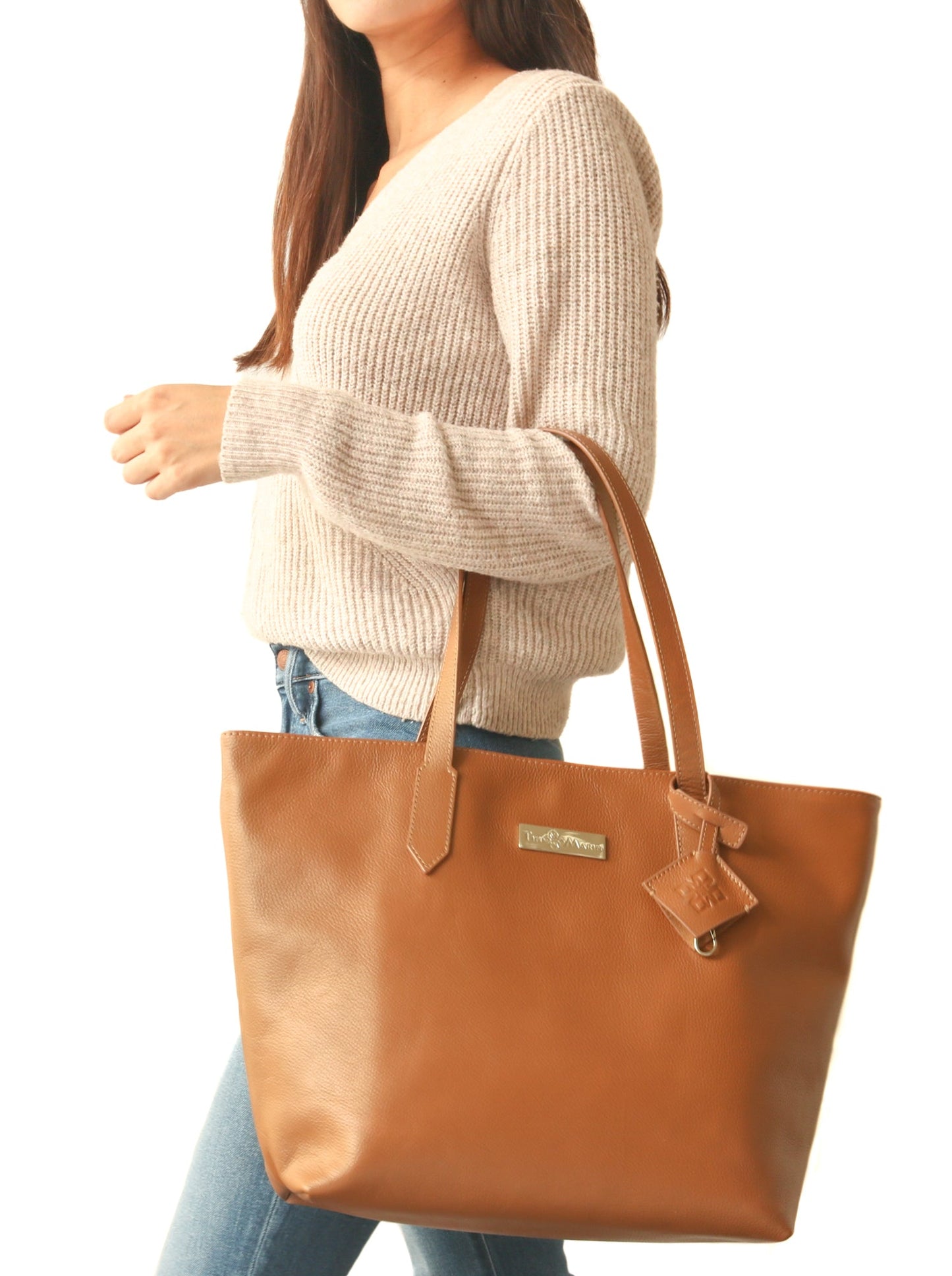 Martina Leather Tote - 5 Color Options