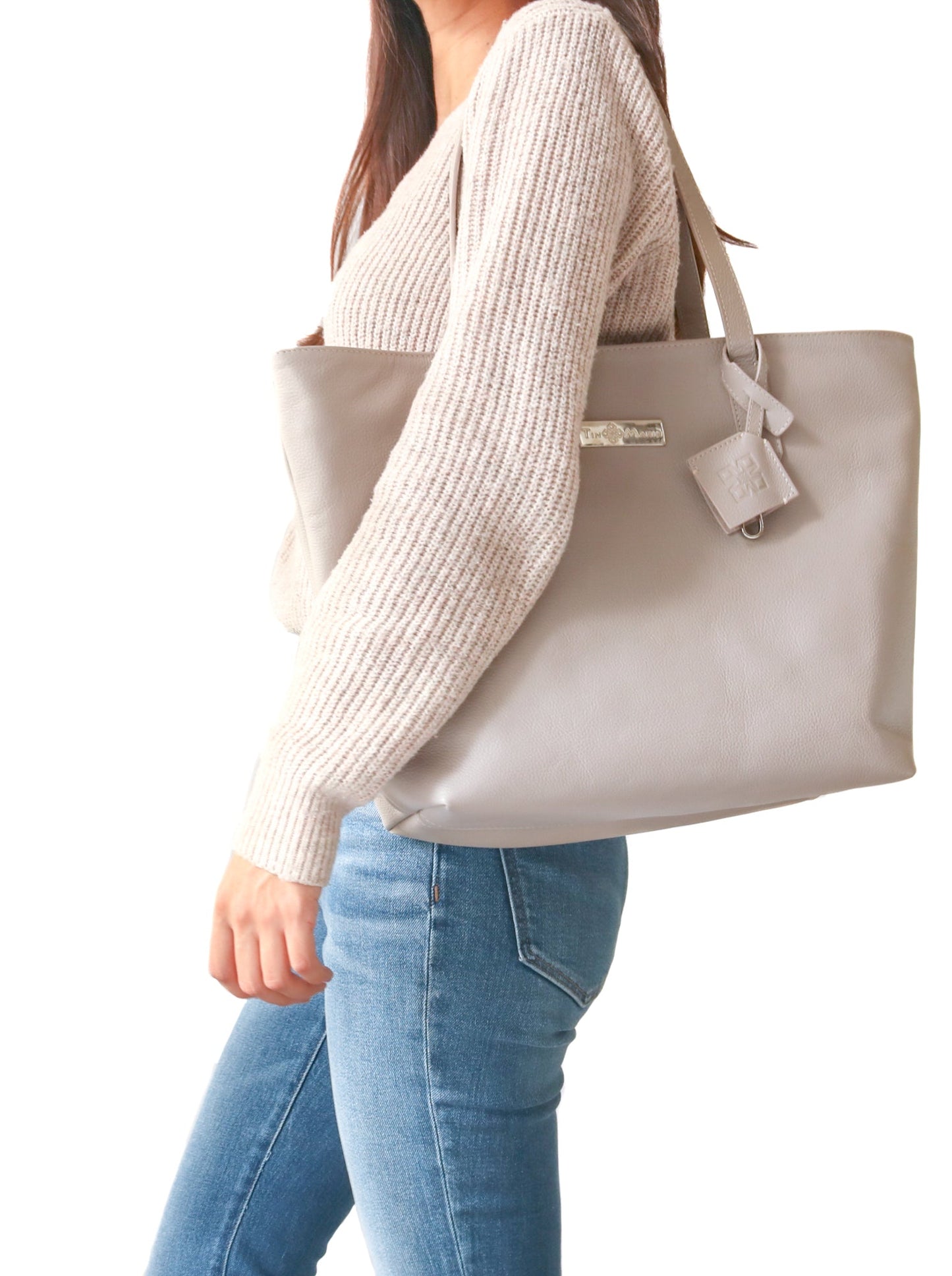 Martina Leather Tote - 5 Color Options