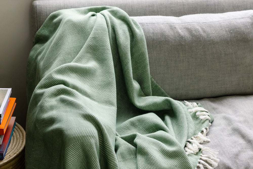 Mechot Handwoven Ethiopian Cotton Throw Blanket