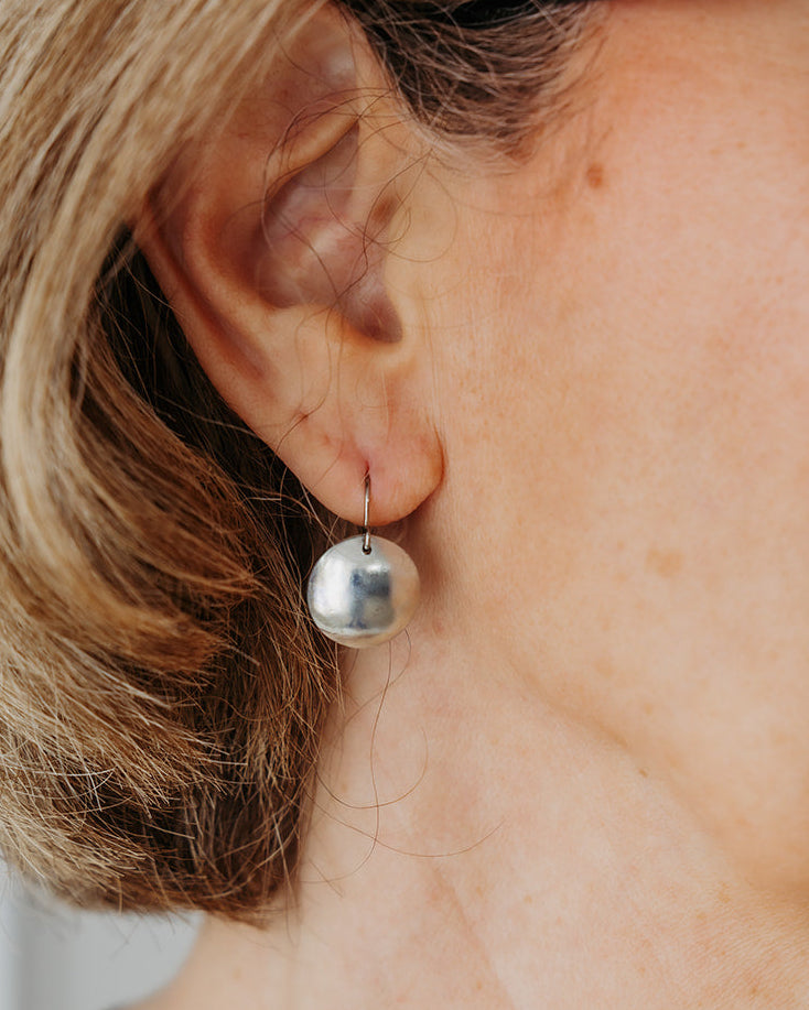 Brave Earrings | Repurposed Steel Automotive Parts | Stainless Steel Ear Wire