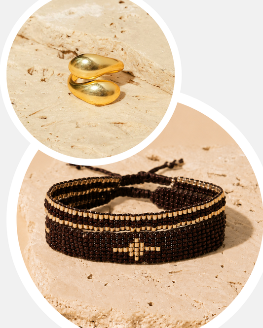 Mocha Dome Jewelry Set