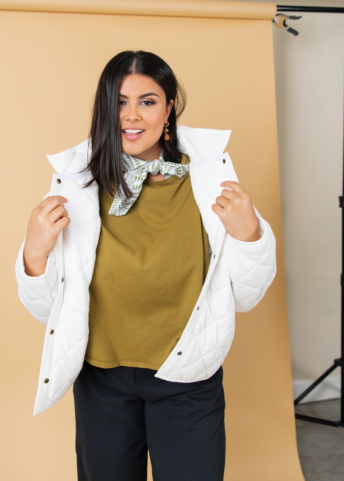 Countryside Quilted Jacket - Natural - FINAL SALE