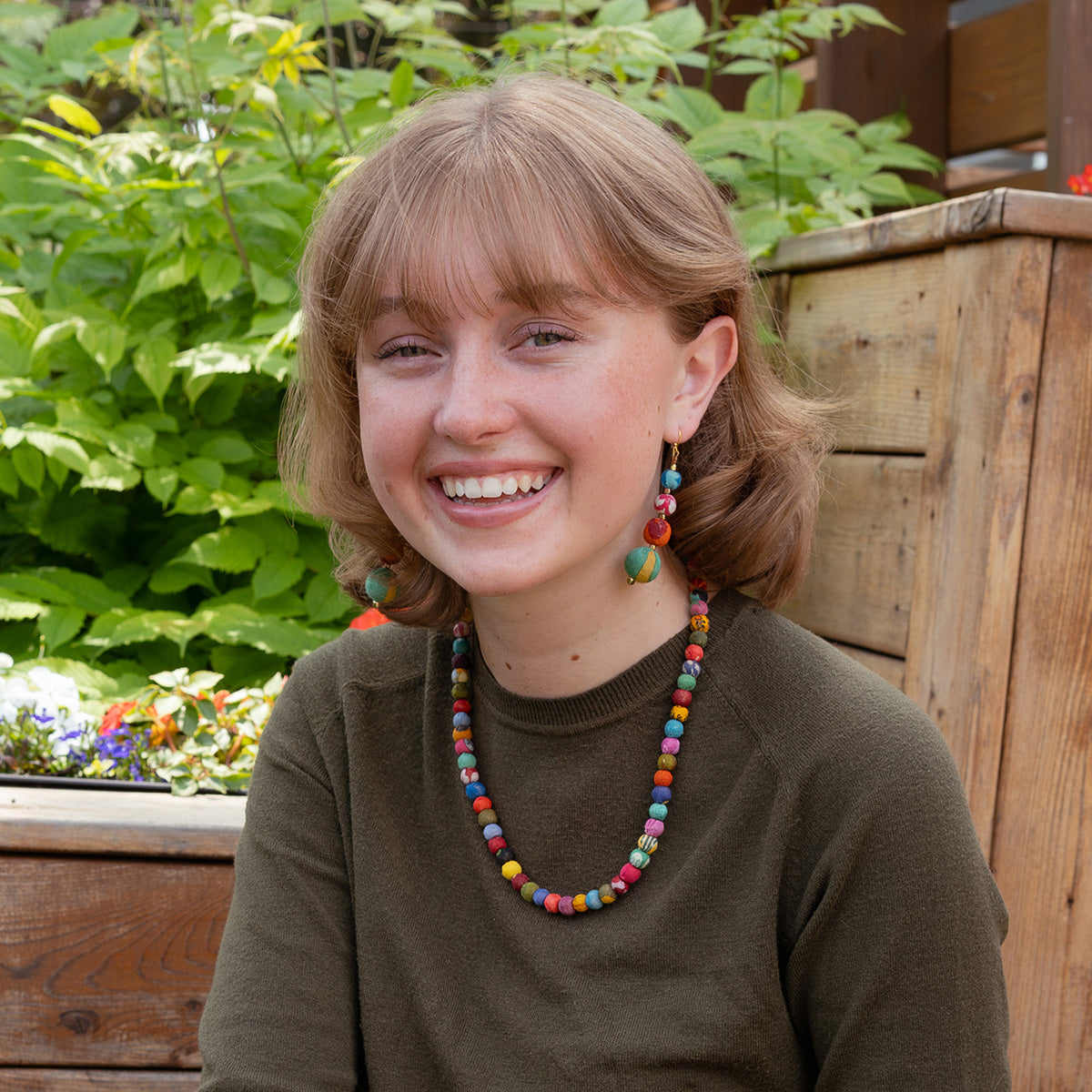 Classic Kantha Strand Necklace