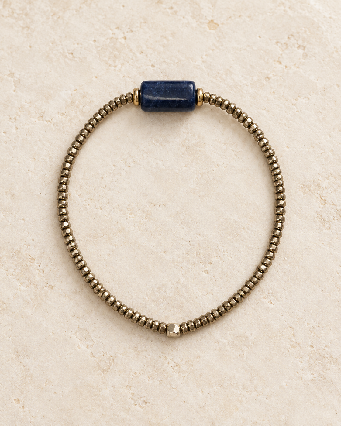 Only One - Batey Sodalite Bracelet - Gold