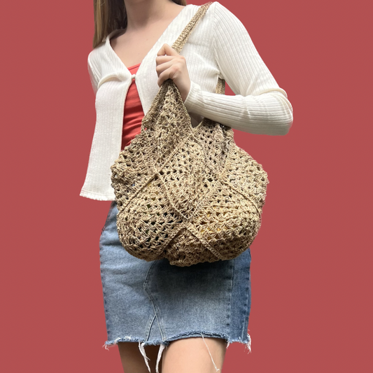 Hemp Crocheted Market Bag