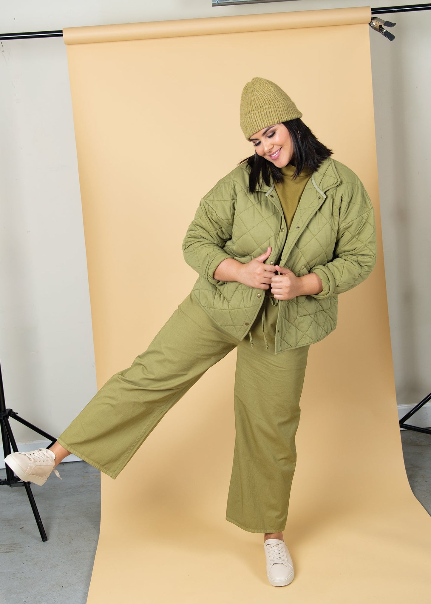 Countryside Quilted Jacket - Olive Oil - FINAL SALE