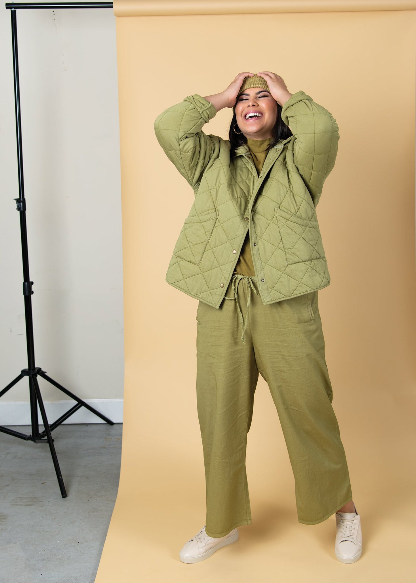 Countryside Quilted Jacket - Olive Oil - FINAL SALE
