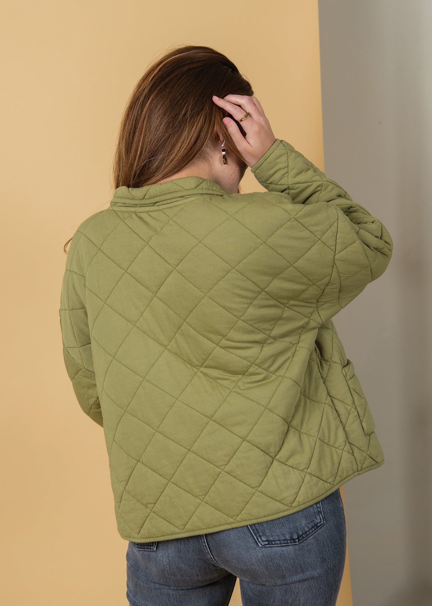 Countryside Quilted Jacket - Olive Oil - FINAL SALE