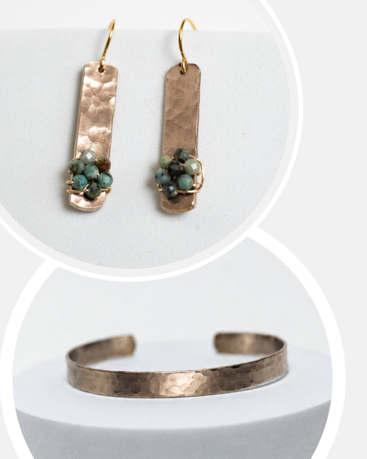 Stop & Breathe Jewelry Set