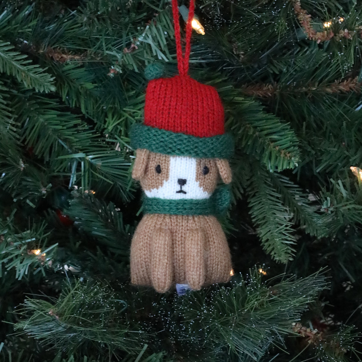 Christmas Puppy Ornaments, set of 3