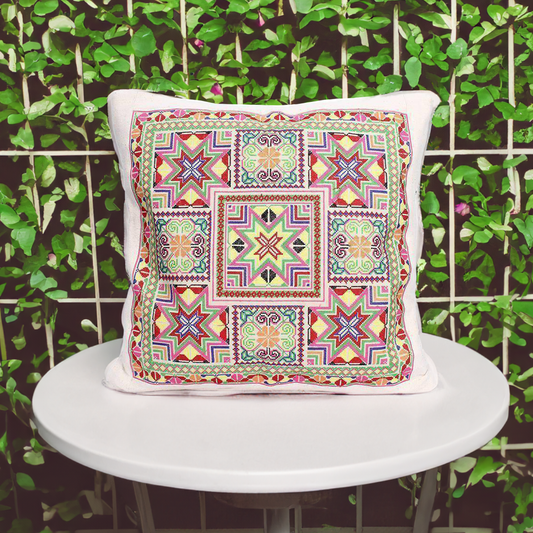 Felicity Geometric Embroidered Pillow Cover - Thailand