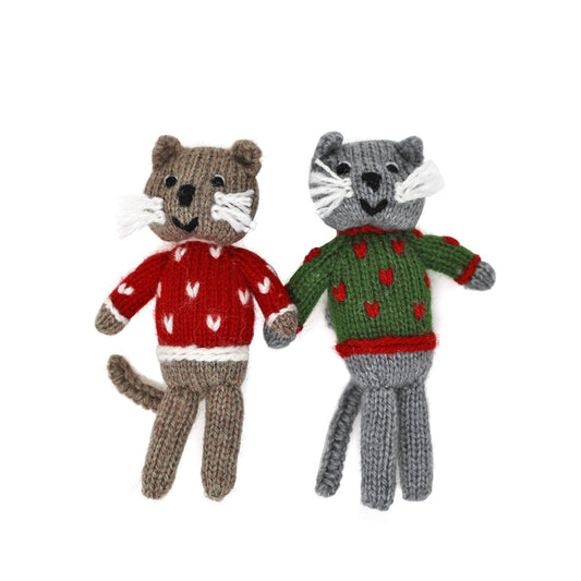 Cat Ornament, set of 2